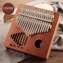 Kalimba 17 Key Thumb Piano Mahogany Gift for Beginner w/ Bag Tuner Hammer