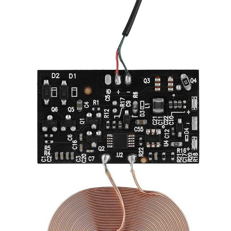 DIY Qi Standard Wireless Charging Coil Receiver Module PCB Circuit Board, 5 Y2Z6