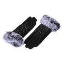 Gloves, Women winter outdoor sports gloves touch screen warm gloves (black)