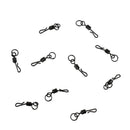 10x  Ring Swivels Chod Rig Size 11 Bass Carp Fishing Tackle Matt Black