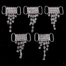 5 Pieces Crystal Tassels Rhinestone Bikini Connector for Swimming Wear and DIY