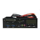 5.25" USB 3.0 e-SATA All-in-1 PC Media Dashboard Multi-function Front Panel