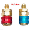 Pair Car Automotive AC R134A System Quick Couplers Connectors Adapter 1 TIM