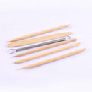 6pcs New Wooden Cutter Pottery Clay Molding Sculpture Shaping Cutter Tools