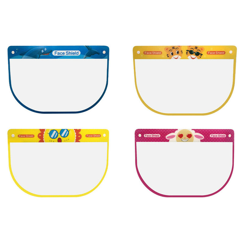 8Pcs Kid's Clear Safety Full Face Shield Cover Visor Cap Protector Anti-Fog