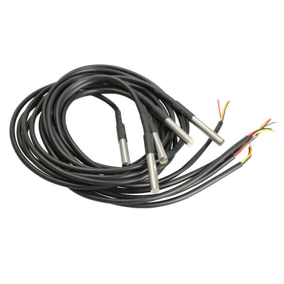 5pcs DS18b20 Waterproof Temperature Sensors Temperature Transmitter