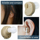 2Pc Small In The Ear Invisible Best Sound Amplifier Battery Digital Hearing Aids