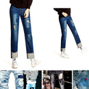 Iron On Denim Patches For Clothing Jeans 12 Pcs, 3 Colors (4.9 inch X 3.7 i