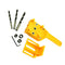 2 Pieces Handheld Doweling Jig 6 8 10mm Drill Guide Metal Drill Bit Wood