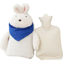 Rubber Hot Water Bag Hand Warmer Warming Bottle Feet Warm Plush Fabric Wint