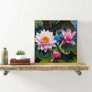 Lotus 5D DIY Full Round Drill Diamond Painting Rhinestone Art Cross Stitich