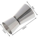 15/30 Ml Stainless Steel Cocktail Shaker Cup Bar Dual Shot Drink Spirit Meas Kn