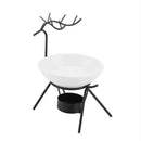 Deer Shape Iron Essential Oil Aroma Burner Candle Holder Home Decorations E W7T9