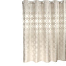 200 x 220Cm Elegant Circle Solid Shower Curtain Polyester Fabric Thick Wate