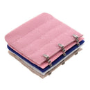 5 Pcs Lady 3 Rows Bra Back Bank Extenders Buckle Hook Khaki Dark Blue Pink