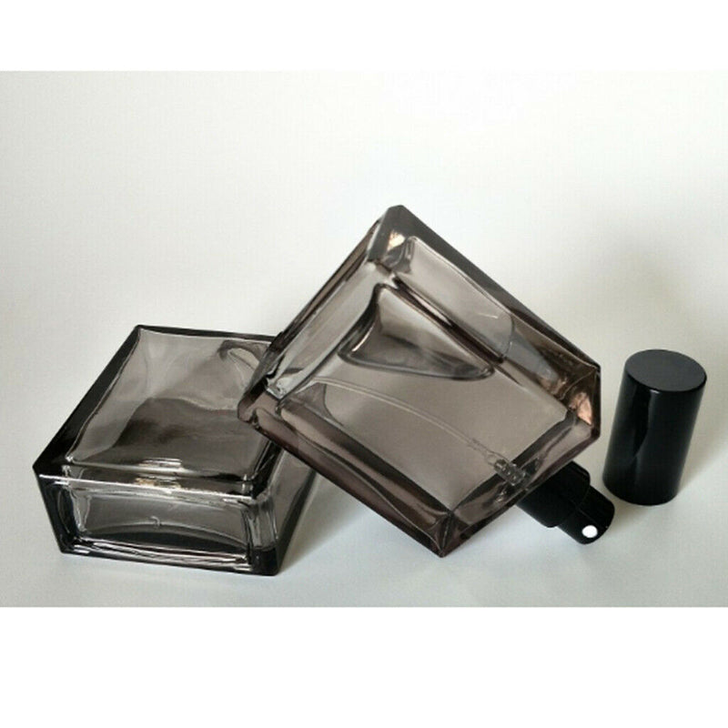 Empty Glass Spray Bottle 1.7oz, Perfume Fine Mist Sprayer, Refillable & Reusable