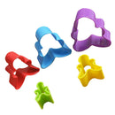 5Pcs/Set Random Colors Plastic Cookie Cutter Set Cute Gingerbread Man Biscuit