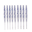 9PCS Plastic Handle Crocheting Aluminum Crochet Hooks Needles 2mm-6mm