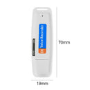 SK001 Portable U Disk TF Card USB Digital Audio Voice Recorder Pen (White)