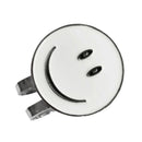 White 3cm Smile Face Golf Ball Marker With Strong Magnetic Hat Clip Sports