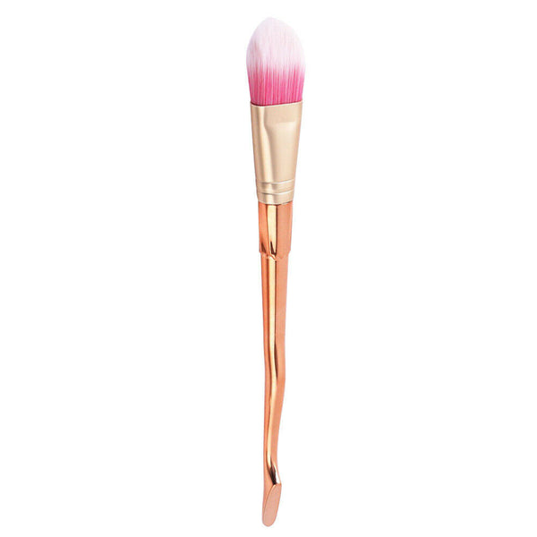 Foundation Powder Makeup Brush Aluminum Tube Nylon Hair Soft Face Blush Pen A#S