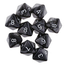 10pcs 8 Sided Dice D8 Polyhedral Dice for Party Table Dice Game Player Lover