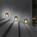 USB Solar Wall Light Waterproof Garden Landscape Human Induction Flame Lamp