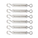 12 piece 1/8 inch wire rope clamp (M3), 10 piece set of thimble (M3), stain