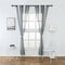 2xColourful Stripes Bedroom Sheer Curtains Faux Linen Voile Curtains~Color_3