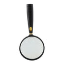 Clear 90mm Dia Lens Jewelry Loupe 5X 10X Magnifier Glass Black - Fixed E7S6