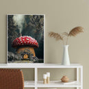 5D DIY Full Drill Diamond Painting Mushroom House Cross Stitch Mosaic Kit