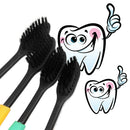 4PCS Double Ultra Soft Toothbrush Bamboo Charcoal Nano Clean Brush Oral Care