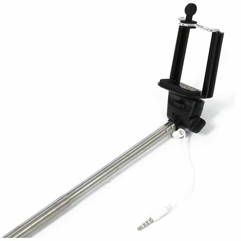 Extendable Self Portrait Selfie Handheld Stick Monopod With Remote Button w N4M7