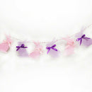 Party Garland Cute Rabbit Pink Purple Bunny Flags Bunting Wall Decor Decora H8B2
