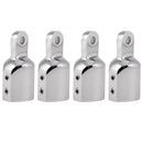 Set of 4 Bimini Top Eye End Cap Fits 0.86'' Pipe Stainless Steel Marine Hardware