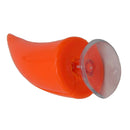 Fashion Punk Style Motorcycle Devil's Horn Decoration For Helmet Orange