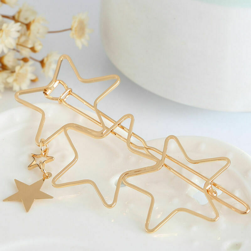 Women Hollow Five-pointed Star Hairpin Hair Clip Bobby Pins Hair Accessorie