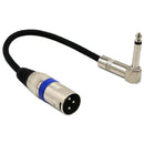 6.35mm TRS Male Plug to XLR Male Microphone Mono Audio Converter Adapter Cable