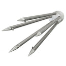 5-Prong Fishing Fish Frog Eel Salmon Stainless Spear Gig M8 Long Nut Barbed A6D0