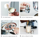 Stainless Steel Reusable Coffee Milk Frother Capsule Cup Filter for Illy