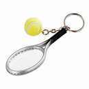 1 piece Mini Tennis Racket Keychains Creative Alloy Tennis Ball Racket Keyr