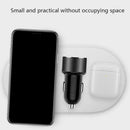 3.6A Fast Charging 2/Dual USB Car Charger LED Metal Universal For Phone Min Q9K9