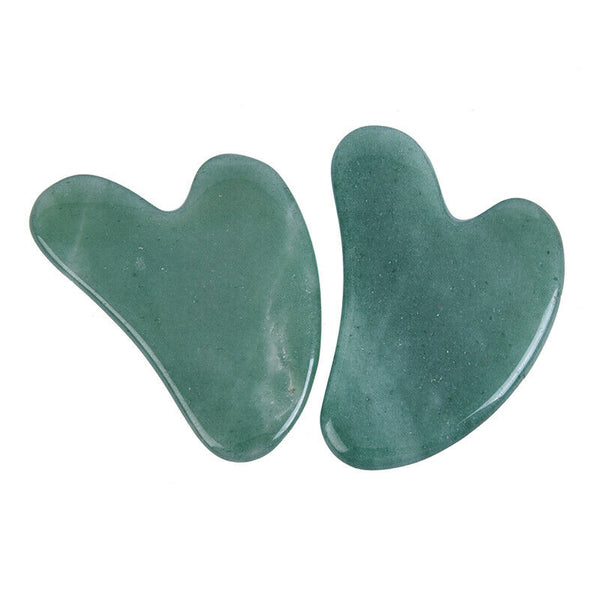 Green Aventurine Stone Scraper Massage Skincare Tool Body Care SPA Gua Sha SEAU