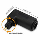2-Pack Right Angle Toslink Adapter (Toslink Extension) Male to Female