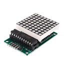 MAX7219 Red Dot Matrix Module MCU Control LED Display DIY w Cable T1Q5