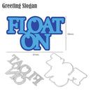 2pcs Greeting Slogan Scrapbooking Cutting Dies Stencil DIY Making Craft