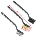 3x Stainless Steel Remove Rust Brushes Brass Wire Set Cleaning Tools Metal Clea@