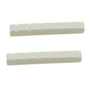 2 Pcs 6 String Electric Bone Nut Cattle Bone Slotted Replacement (43 X 6mm  N9W1
