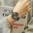 Ulzzang Black Rubber Student Cool Led Night Light Electronic Watch Sports J