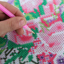 Full Diamond 5D DIY Diamond Painting "Flower Butterfly" Embroidery Cross St